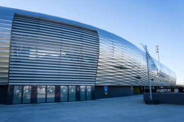 Udine, İtalya. 26 Ocak 2021 Udine Dacia Arena stadyumu. Kuzey virajı girişi. Udinese futbol stadyumu