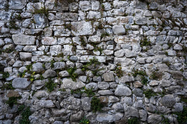 Forntida Mur Med Stenar Bakgrund — Stockfoto