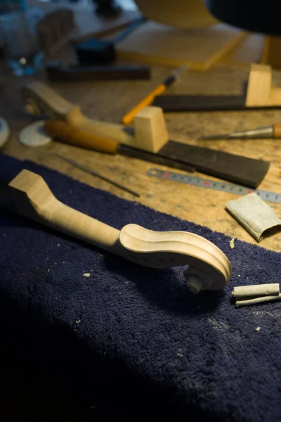 Luthier Work Table — Stock Photo, Image