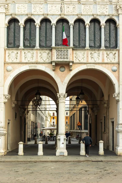 Brescia Italie Mai 2022 Détail Des Arches Place Della Loggia — Photo