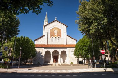 Monfalcone İtalya. 26 Haziran 2022 Monfalcone Katedrali