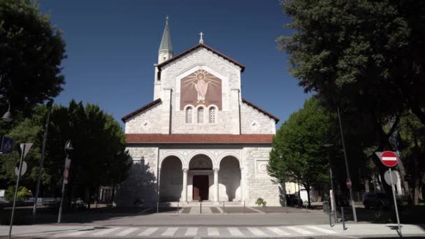 Monfalcone Italia Junio 2022 Catedral Monfalcone — Vídeo de stock