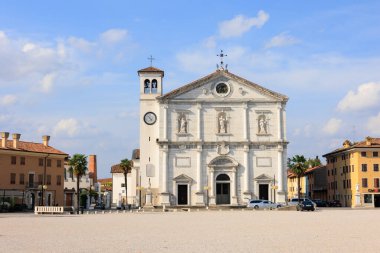 Palmanova _ italy. August 17, 2022 church of the Most Holy Redeemer in Palmanova