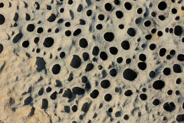 stone with natural holes. porous stone background