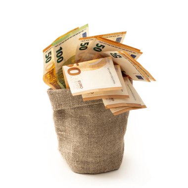 Çok para. izole edilmiş beyaz arkaplan