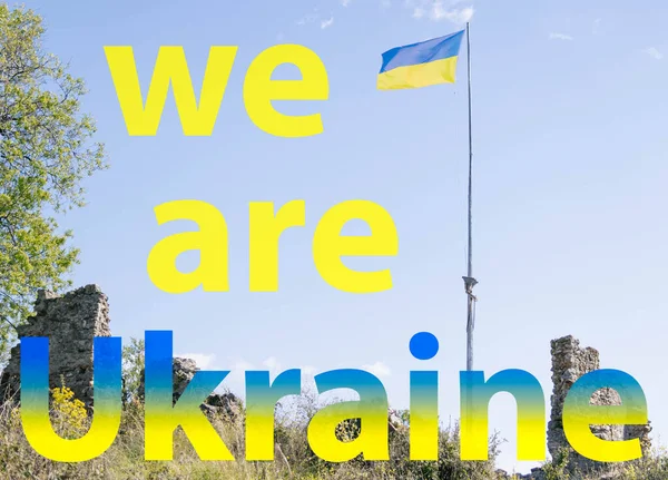 Надпись Мы Украина. Общество национальной безопасности — стоковое фото