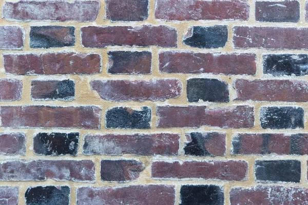 Background Red Bricks Isolated Place Inscription Wall Red Bricks High — Zdjęcie stockowe
