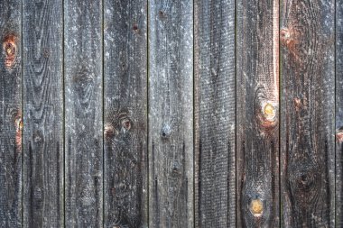 Arka plan için kahverengi ahşap doku. Kara tahta duvar. Yüksek kalite fotoğraf