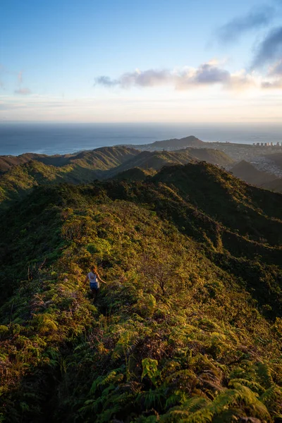 This was shot hiking a ridge on Oahu, Hawaii.