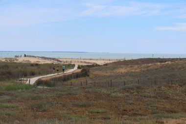 Çöldeki yol manzarası