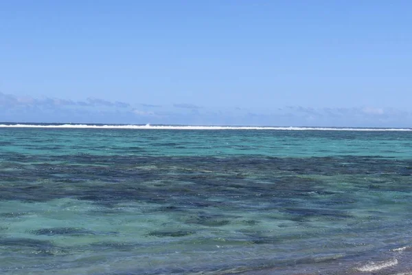 Prachtige Blauwe Lagune Een Tropisch Eiland — Stockfoto