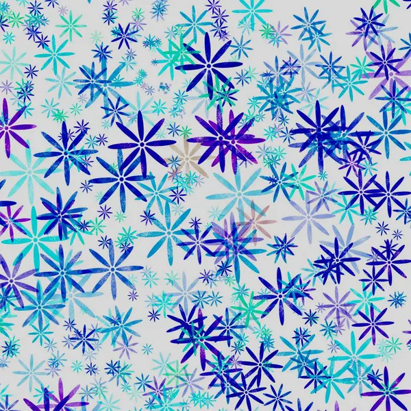Abstract Seamless Pattern Snowflakes Dots — Stock Fotó