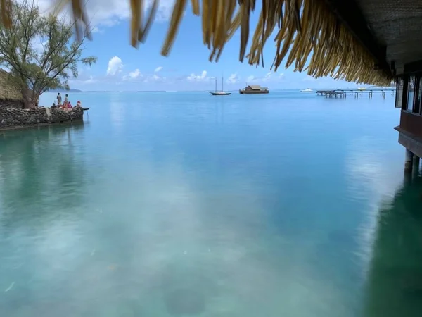 Beautiful View Beach Tahiti —  Fotos de Stock