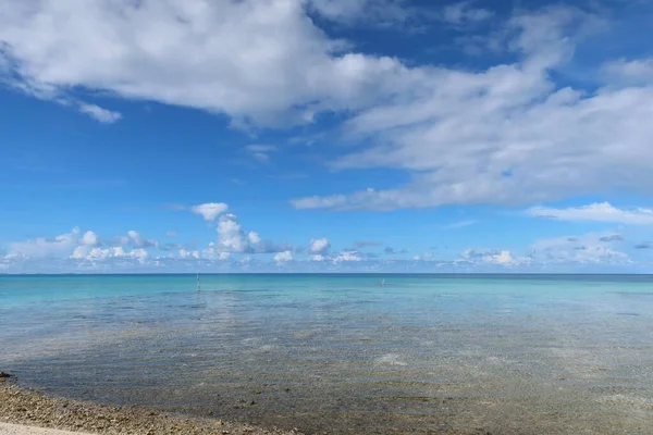 Beautiful Landscape Blue Sky Tahitian Island — Zdjęcie stockowe