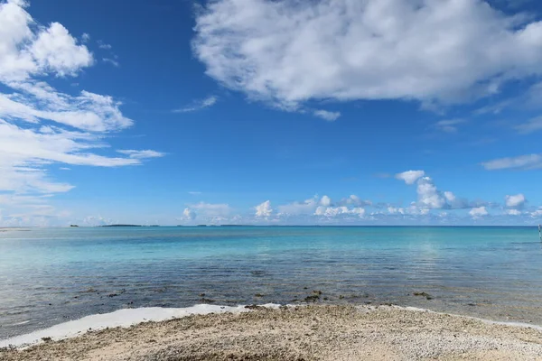 Beautiful Tropical Tahitian Beach Sea — ストック写真