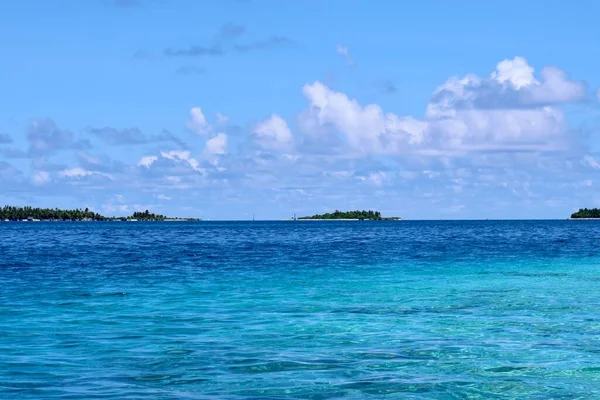 Beautiful Tropical Tahitian Beach Sea — 图库照片