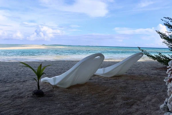 Tahiti adasındaki güzel deniz manzarası 