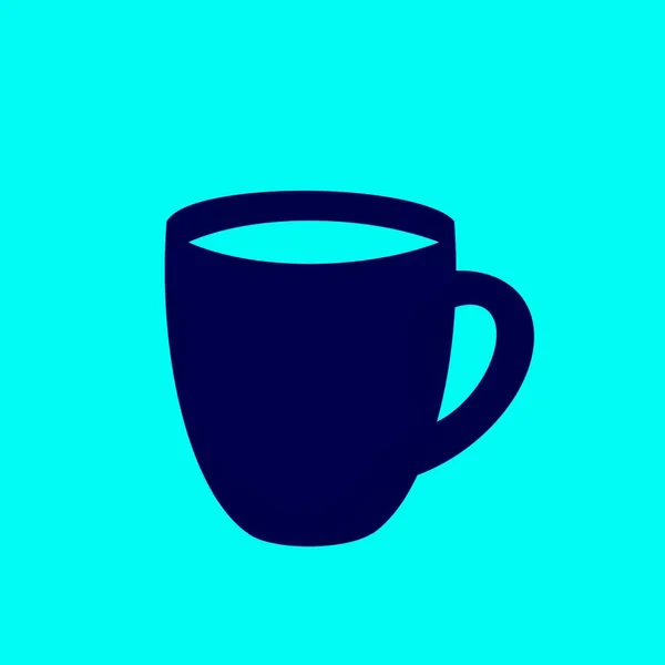 Cup Coffee Icon Vector Illustration — Zdjęcie stockowe