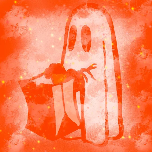 Halloween Background Hand Drawn Elements — Stock Photo, Image