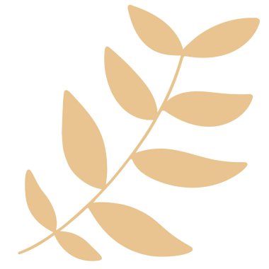 Vektör Botanik Boho minimalist basılabilir duvar resimleri soyut ev dekorasyonu, çiçek desenli bohem iş. Yapraklı ağaç dalları. Yaprak silueti. Çiçek tasarımı elementi..