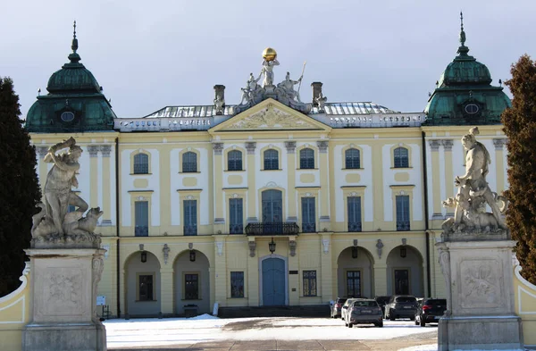 2022 Bialystok Polen Stadens Branicki Palats Vinterlandskapet — Stockfoto