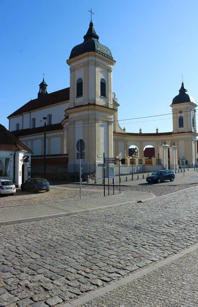 2022 폴란드 광장에 가톨릭 교회와 — 스톡 사진