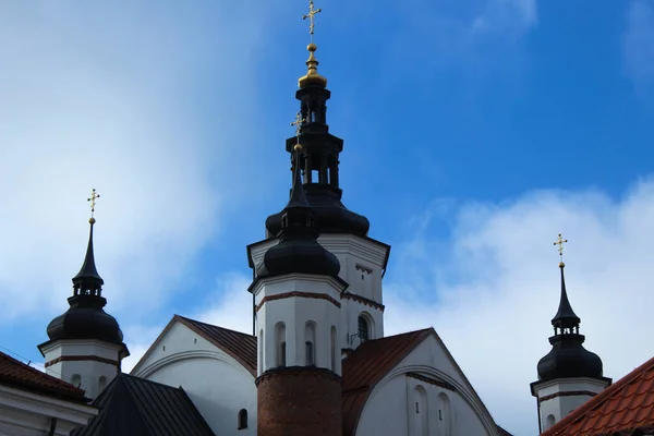 2022 Suprasl Poland Belles Coupoles Église Orthodoxe Contre Ciel Bleu — Photo