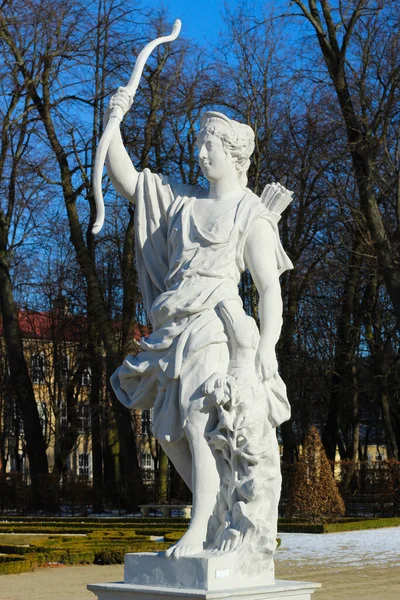 Bialystok Poland Beautiful Artemis Dans Jardin Palais Branicki — Photo