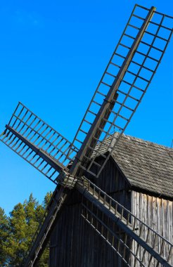 Bialystok, Poland.Tarihi yel değirmeni açık hava müzesi.
