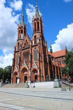 15.07.2022 Bialystok Poland.Farna Katedrali yaz aylarında tüm ihtişamıyla.