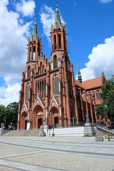 2022 Bialystok Poland Farna Cathedral All Its Glory Summertime — Fotografia de Stock