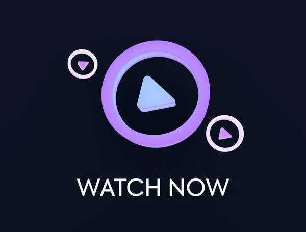 Watch Now Win Смотреть Новую Видеоконцепцию — стоковое фото
