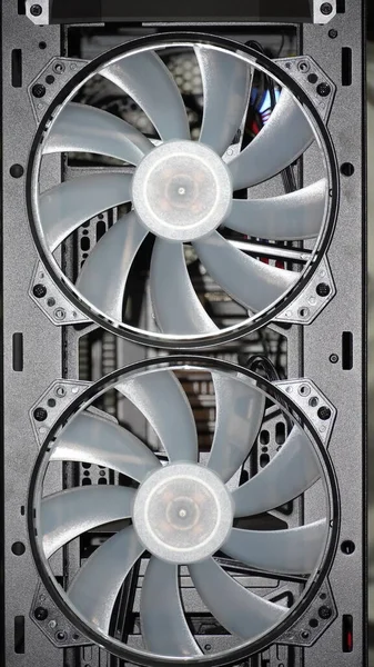 Imagen Del Ventilador Cpu Cerca — Foto de Stock