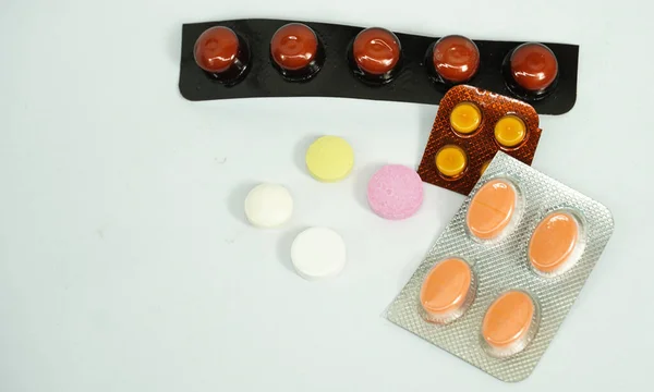 Prescription Médicaments Pour Traitement Des Médicaments Cure Récipient Pour Santé — Photo
