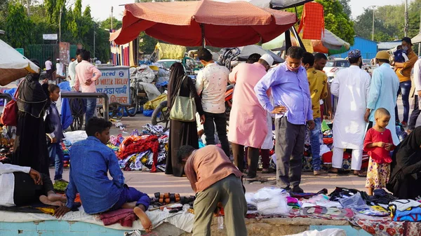 Mercado Jama Masjid Old Delhi Índia — Fotografia de Stock