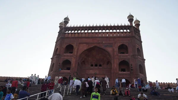 Jama Mescidi Eski Delhi Hindistan — Stok fotoğraf