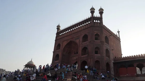 Jama Masjid Old Delhi Índia — Fotografia de Stock