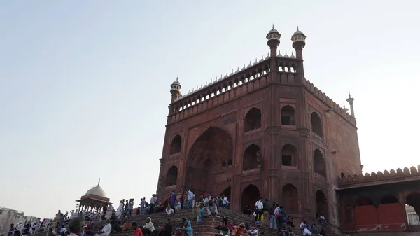 Jama Mescidi Eski Delhi Hindistan — Stok fotoğraf