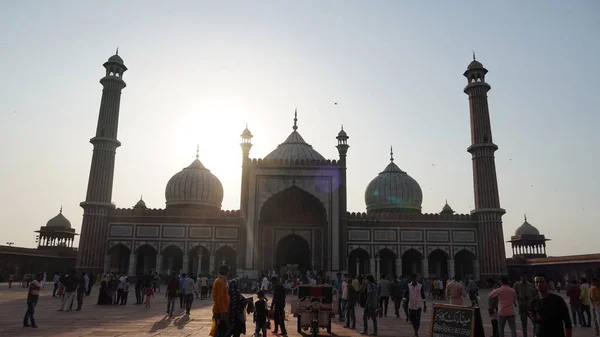 Jama Masjid 印度老德里 — 图库照片