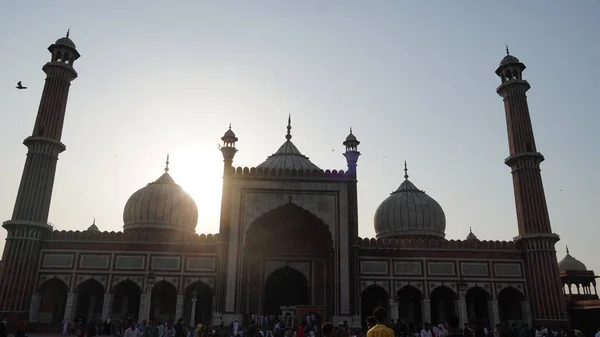 Jama Masjid 印度老德里 — 图库照片