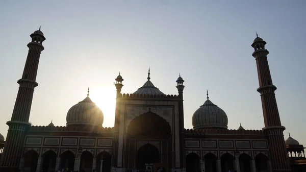 Jama Masjid 印度老德里 — 图库照片