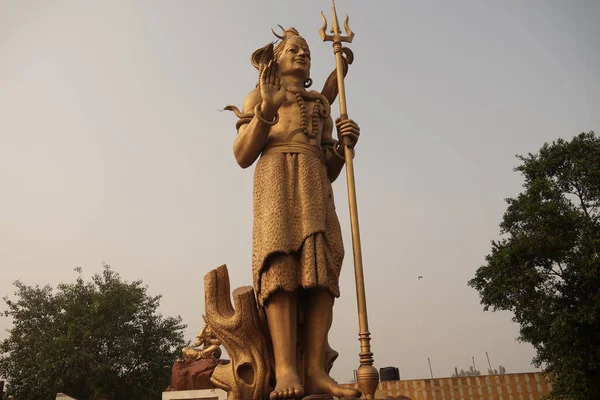 Estatua Dios Shiva Señor Shiva Magnífica Alta Estatua Mahadev — Foto de Stock