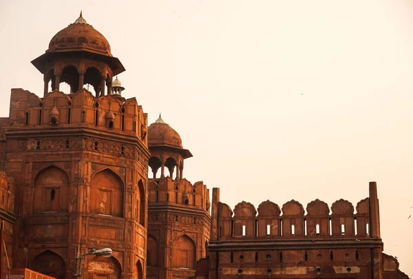 Entrada Principal Lal Quila Forte Vermelho Delhi — Fotografia de Stock