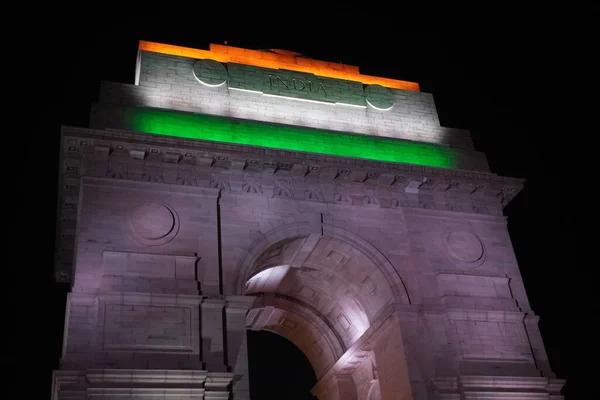 India Gate Image Night Top Image — стокове фото