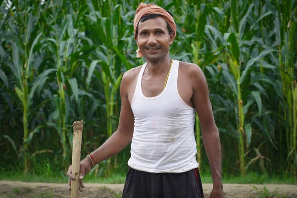 the indian farmer cute smile on face image