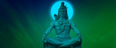 Hindu tanrısı Shiva 'nın Shiva resmi.