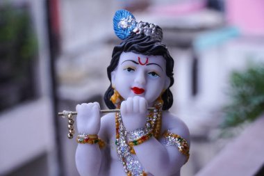 Hindu tanrı Krishna heykel görüntüsü