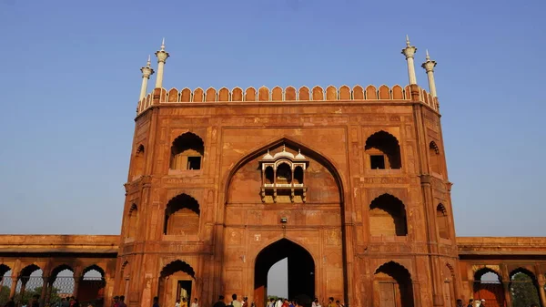 Jama Masjid德里历史 — 图库照片