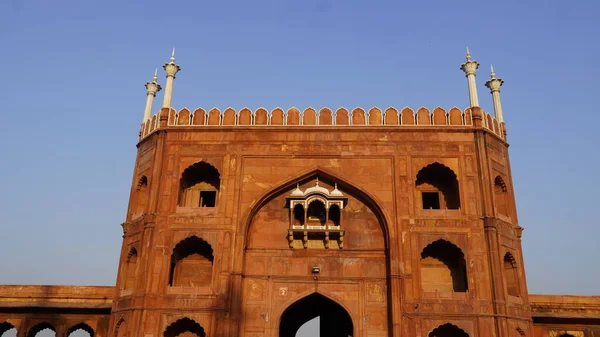 Jama Masjid Delhi História Arquitetura Fatos — Fotografia de Stock