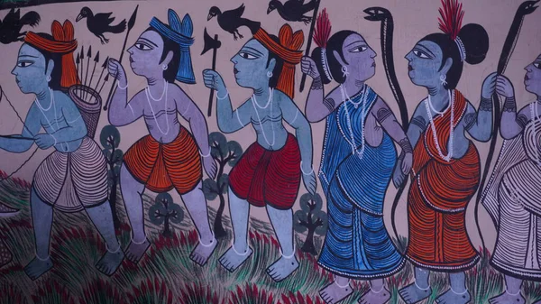 Ram Sita Kardeşinin Çizimi — Stok fotoğraf